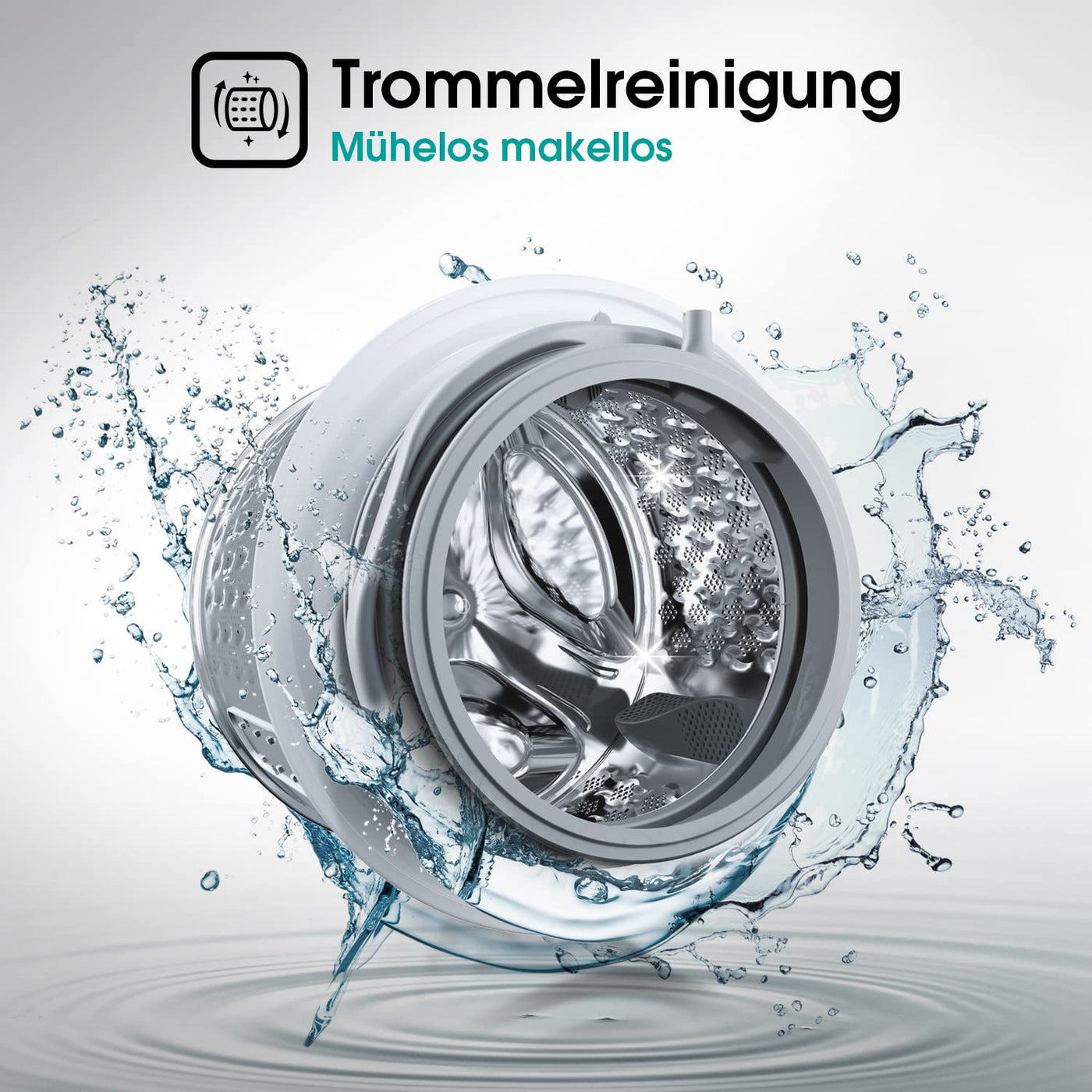 Hisense WFQA7014EVJM Waschmaschine mit Dampffunktion/ 7 kg /AquaStop/ 1400 U/min /15 Programme/ Inverter PowerDrive Motor/Edelstahltrommel/Kindersicherung/Trommelreinigung/Weiß