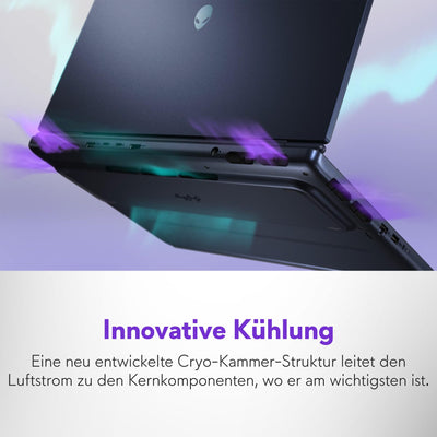 Alienware 16x Aurora Gaming Laptop AC16251 16" WQXGA 240Hz G-Sync Display, Intel Core Ultra 9 275HX Series 2, Nvidia Geforce RTX 5070, 32GB RAM, 1TB SSD, Windows 11 Home, AlienFX RGB QWERTZ Tastatur