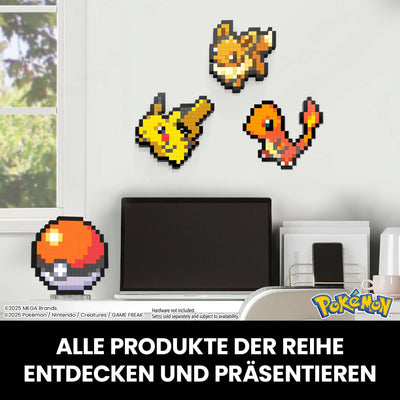 MEGA Pokémon Actionfigur Bauspielzeug, Pokéball mit 381 Teilen, ca. 15 cm groß, für Sammler, JGG71