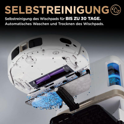 Shark PowerDetect 2-in-1-Saug- & Wischroboter, NeverTouch Pro 60 Tage, Selbst-Entleerung, Befüllung & -Reinigung, 3D- & LiDAR-Navi, NeverStuck-Hindernisumgehung, WLAN/App/Alexa, Weiß, AV2800ZEEUWH