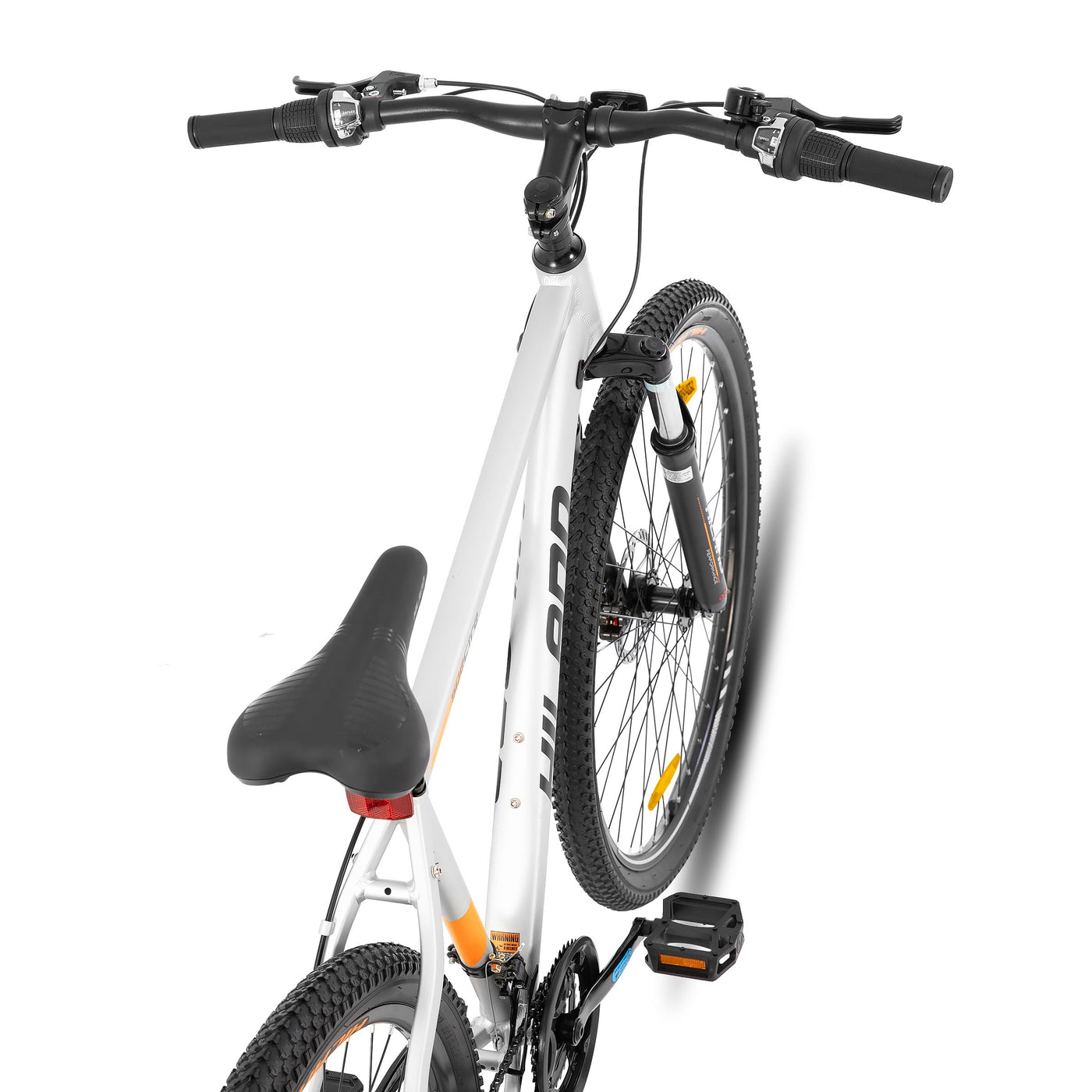 HILAND 29 Zoll Mountainbike, Aluminiumrahmen 21 Gang Schaltung MTB mit Scheibenbremse Federgabel, Mountainbike für Männer Grau