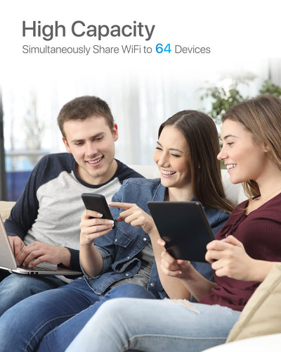 ioGiant 4G LTE Router AC1200 Dualband 4G Router für SIM-Karten, Plug & Play, 150 Mbit/s im Download, 867 Mbit/s 5GHz und 300 Mbit/s 2,4GHz, frei konfigurierbarer LAN/WAN-Port mit SIM-Kartensteckplatz