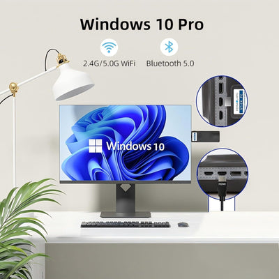 HEIGAOLAPC Mini PC Stick Win 10, Fanless Mini Computer, Pentium N4200 4GB 128GB eMMC (1.1 GHz), USB3.0 X 2, RJ45 Gigabit Ethernet 4K 60Hz, WiFi BT 5.0 HDMI 2.0 für Geschäft Zuhause Büro