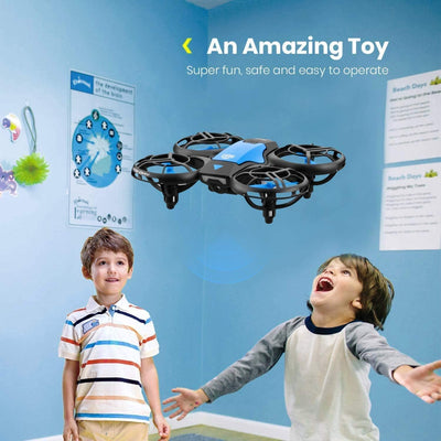 4DRC Mini Drohne für Kinder Handbetriebener RC Quadcopter mit 3 Batterien Längere Flugzeit, Höhenhaltung, Headless-Modus, Throwing GO, 3D Flip und 3 Geschwindigkeitsmodi Flugzeug für Anfänger, Blau