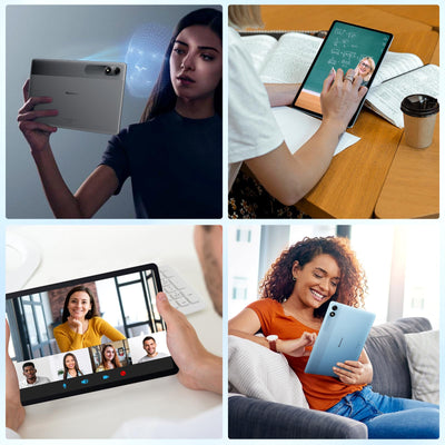 Blackview Tablet 11 Zoll Tab90 Android Gaming Tablet 4G LTE+5G WLAN 24GB(8+16) RAM 128GB ROM (2TB TF) 8200mAh 5MP+13MP Unisoc Tablets Octa-Core, Face ID/GMS/GPS/3.5MM Kopfhörerbuchse/BT5/Widevine L1