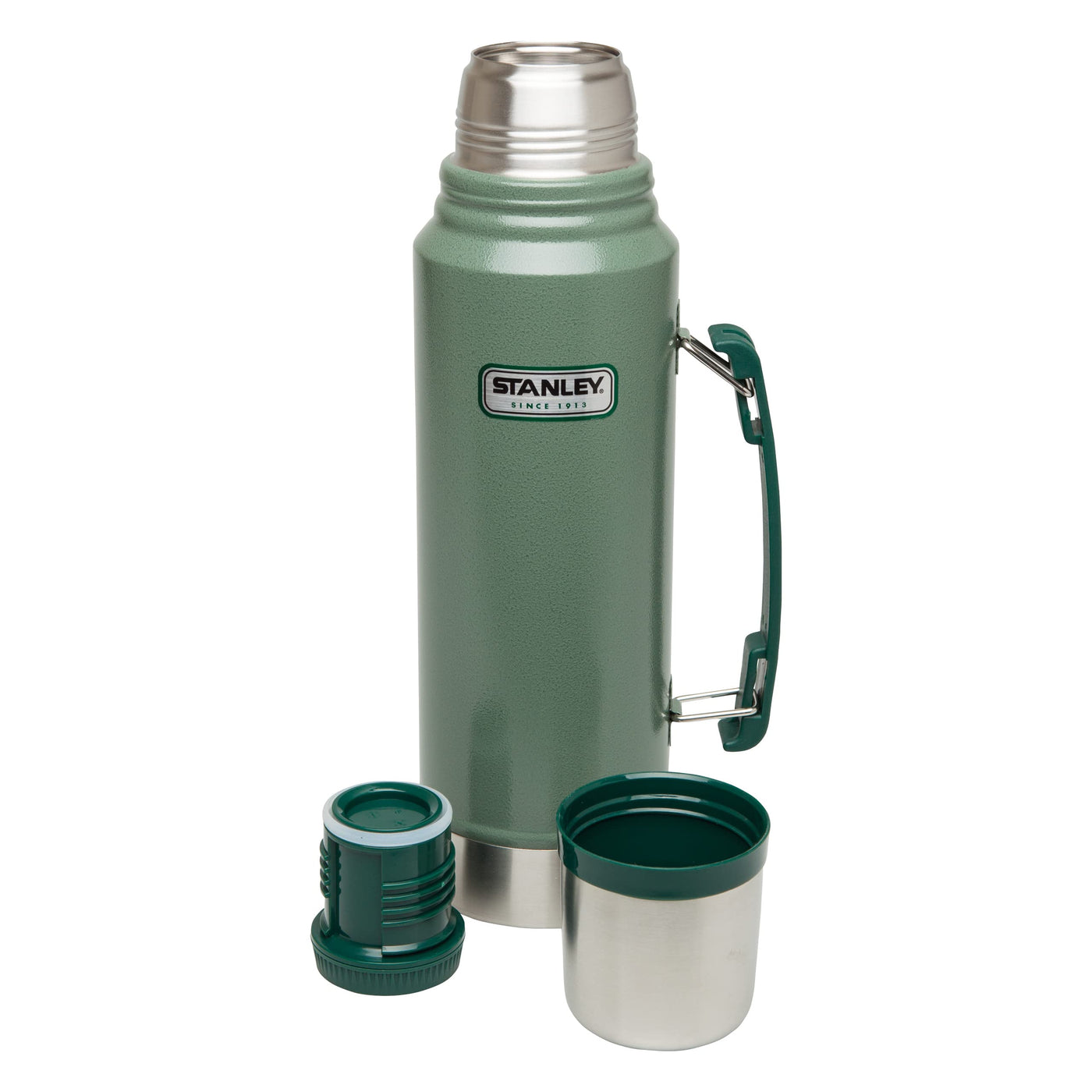 Stanley Classic Legendary Thermoskanne 1.9L - Hält 32 Stunden Heiß oder Kalt - Spülmaschinenfest - Auslaufsicherer Deckel dient als Becher - Isolierflasche BPA Frei - Edelstahl Thermosflasche