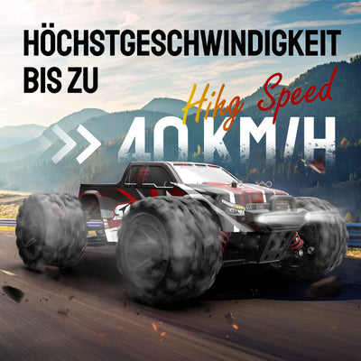 DEERC 9300 Ferngesteuertes Auto für Kinder,1/18 RC Car 4WD mit 40 km/h Hochgeschwindigkeits,2 Akku Lange Laufzeit,2,4 GHz Fernbedienung Geländewagen Outdoor Indoor Fahrzeug für Jungen Erwachsene