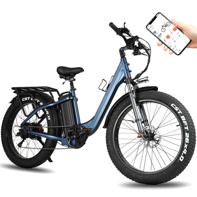 Skivogr E Bike Herren Damen, 30A/1440Wh Akku Elektrofahrrad, E Fatbike mit 26" x 4.0 Tire, City E-Bike mit 250W Motor, Elektro Fahrrad Mountainbike(Höhe über 173 cm, Tragfähigkeit 200 kg)