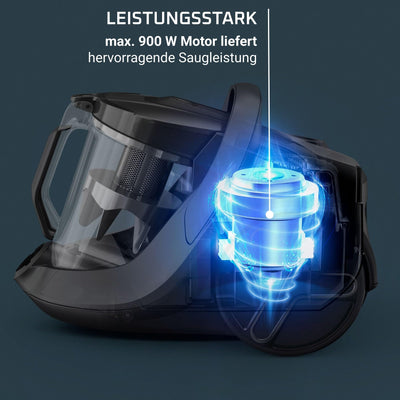 Rowenta RO7B12 Green Force Cyclonic Max, Bodenstaubsauger ohne Beutel, Schwarz/Grün, 2.5 liters, 73 Dezibel