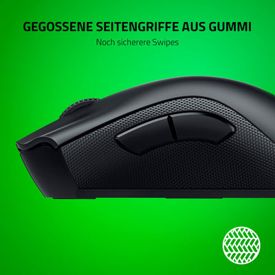Razer DeathAdder V2 Pro - Kabellose Gaming-Maus mit klassenbester Ergonomie mit 20K DPI Focus+ Sensor (Optische Maus-Switches, 70 Stunden Akku-Laufzeit, 3 Verbindungsmodi) Schwarz