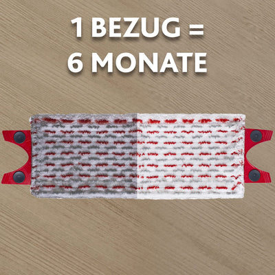 Vileda Ultramax 2in1 Bodenwischer Komplett Set, Wischmopp mit Stiel, Mikrofaserbezug und Eimer mit Powerpresse, für alle Hartböden, Eco-Verpackung