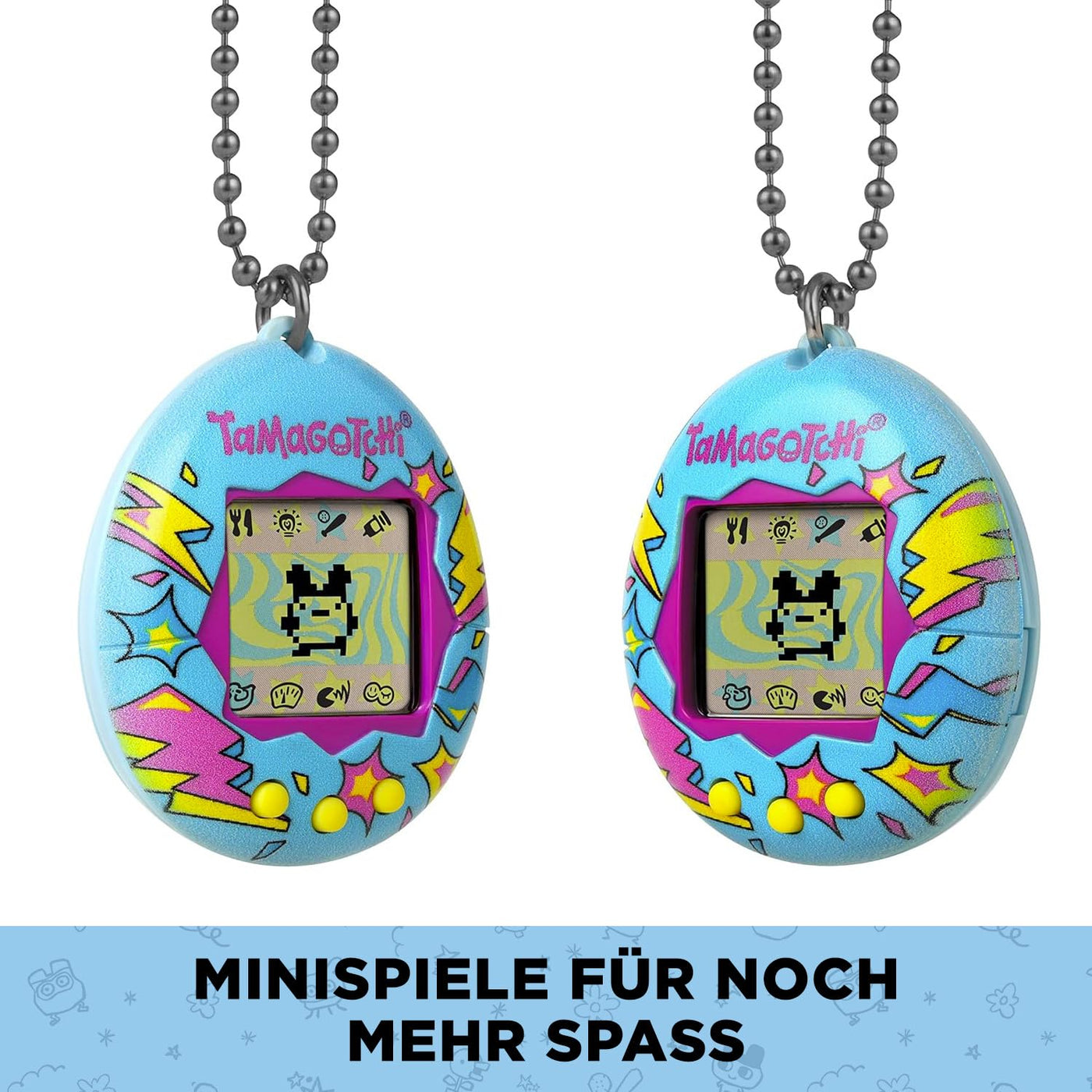 Bandai - Tamagotchi - Tamagotchi Original - Lightning - Elektronisches virtuelles Tier mit Farbdisplay, 3 Tasten und Spielen - Interaktives Tier auf Deutsch - Kinderspielzeug ab 8 Jahren - 42923