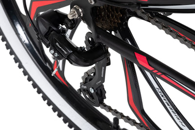 KS Cycling Mountainbike Fully 27,5" Scrawler Schwarz-Rot RH 46