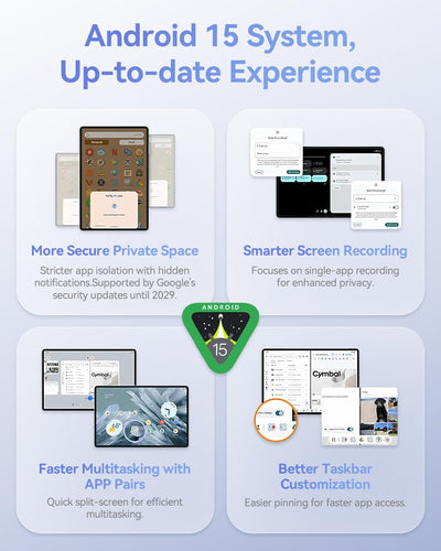 BNCF 11 Zoll Android 15 Tablet, Helio G100 Octa-Core 16GB+128GB (1TB TF) Bpad 11 FHD 1920×1200 IPS 90Hz mit Widevine L1, 7000mAh PD 18W 5MP+8MP Kamera, 4G LTE+2,4G/5G WiFi+BT5,0+GPS mit Schutzhülle