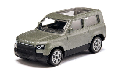 siku 1549, Land Rover Defender 90 P400 AWD, Spielzeug-Auto, Metall/Kunststoff, Grün, Metallic-Lackierung, Gummierte Reifen, Anhängerkupplung