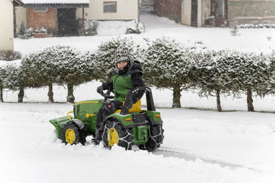 Rolly Toys Planierschild (rollySnow Master Schiebeschild für Traktor; Frontanbau an Ladearm; Schild verstellbar) 408993, grün