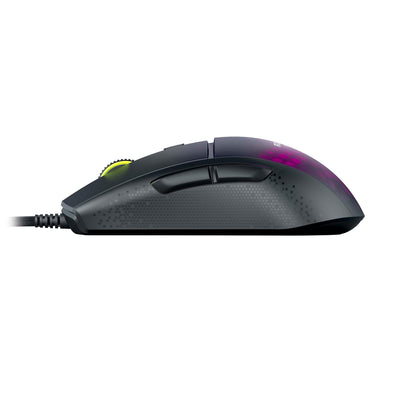 Roccat Burst Pro - Extrem leichte Optical Pro Gaming Maus (hohe Präzision, Optischer Owl-Eye Sensor (100 bis 16.000 Dpi), RGB AIMO LED Beleuchtung, 68g leicht, Designt in Deutschland), schwarz