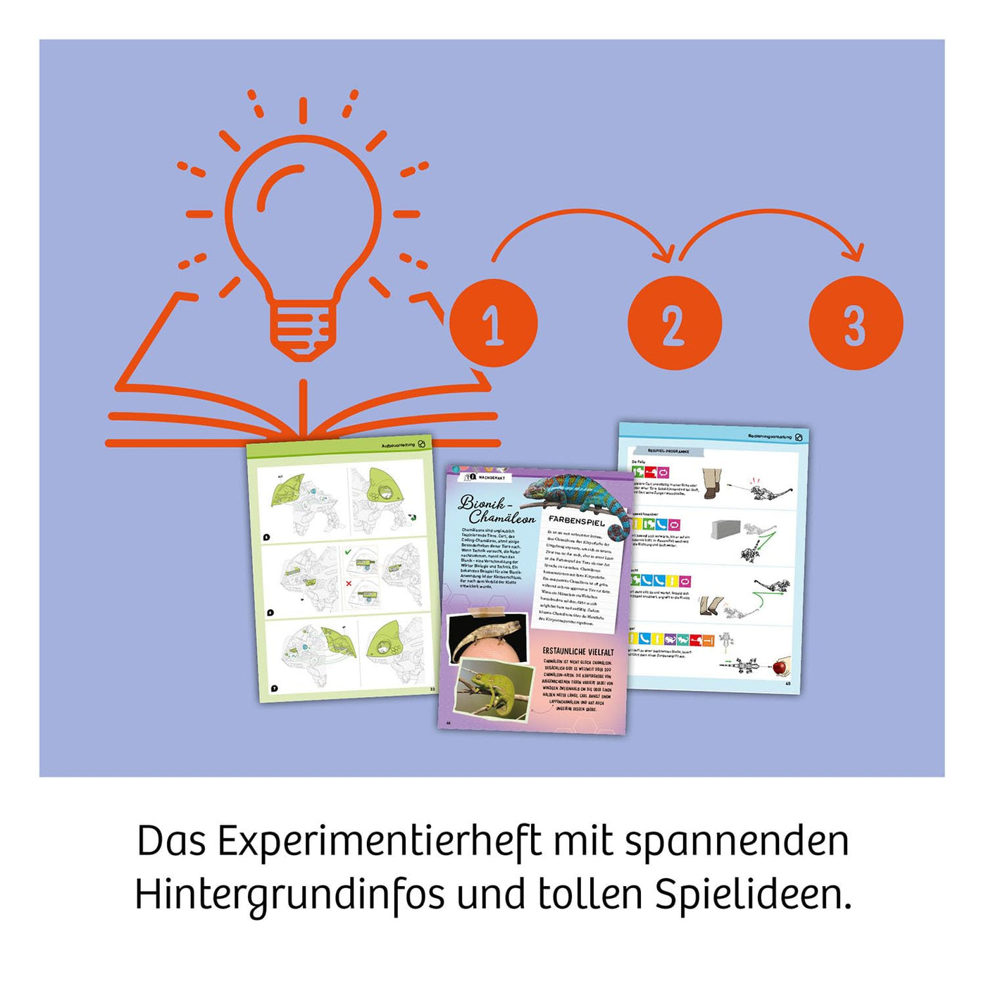 Kosmos 621391 Carl - Das Coding-Chamäleon, Roboter-Chamäleon mit Farbwechsel-Effekt, Codieren für Kinder, Experimentierkasten ab 10 Jahre