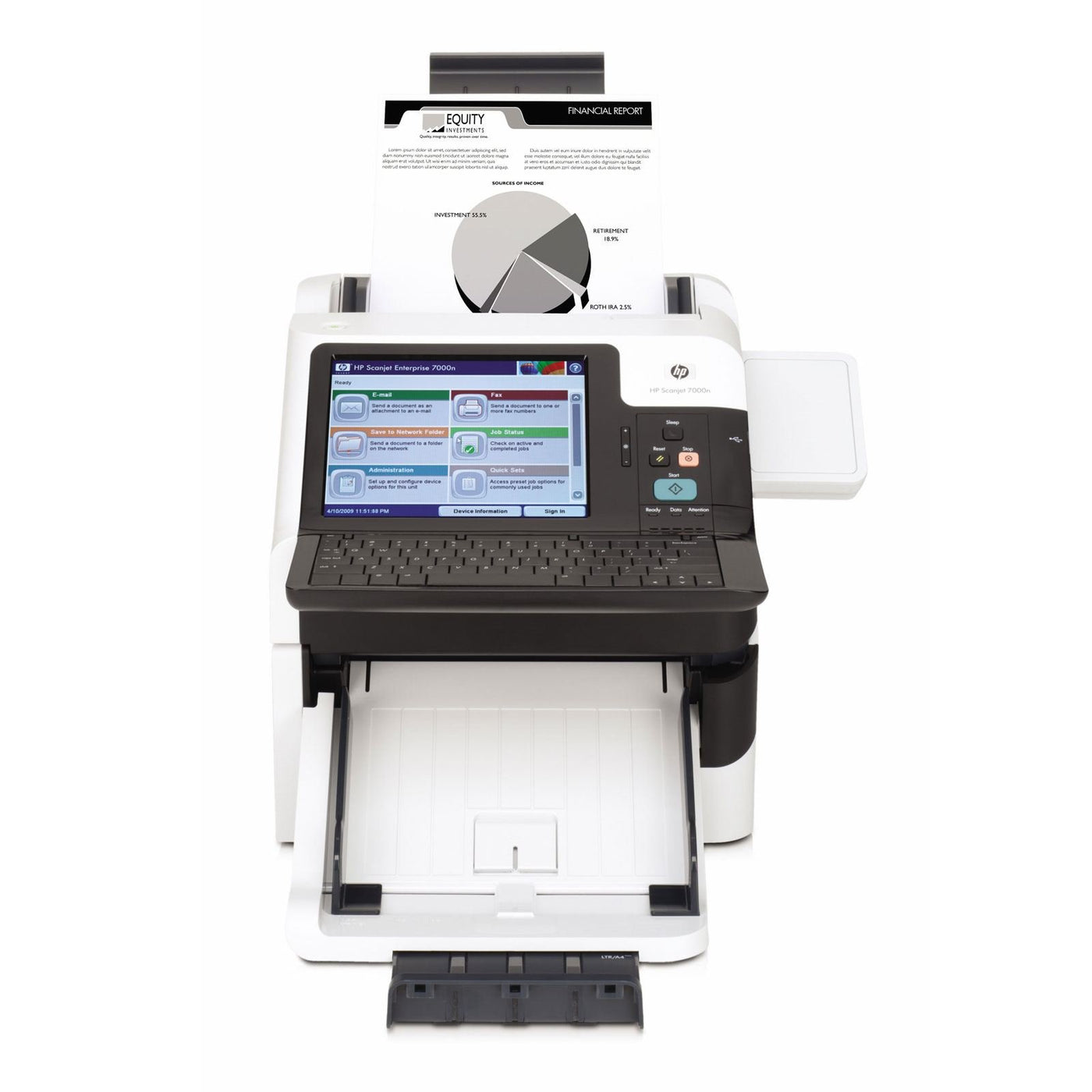 ScanJet Enterprise 7000n Document Capture Workstation - Dokumentenscanner - 216 x 864 mm