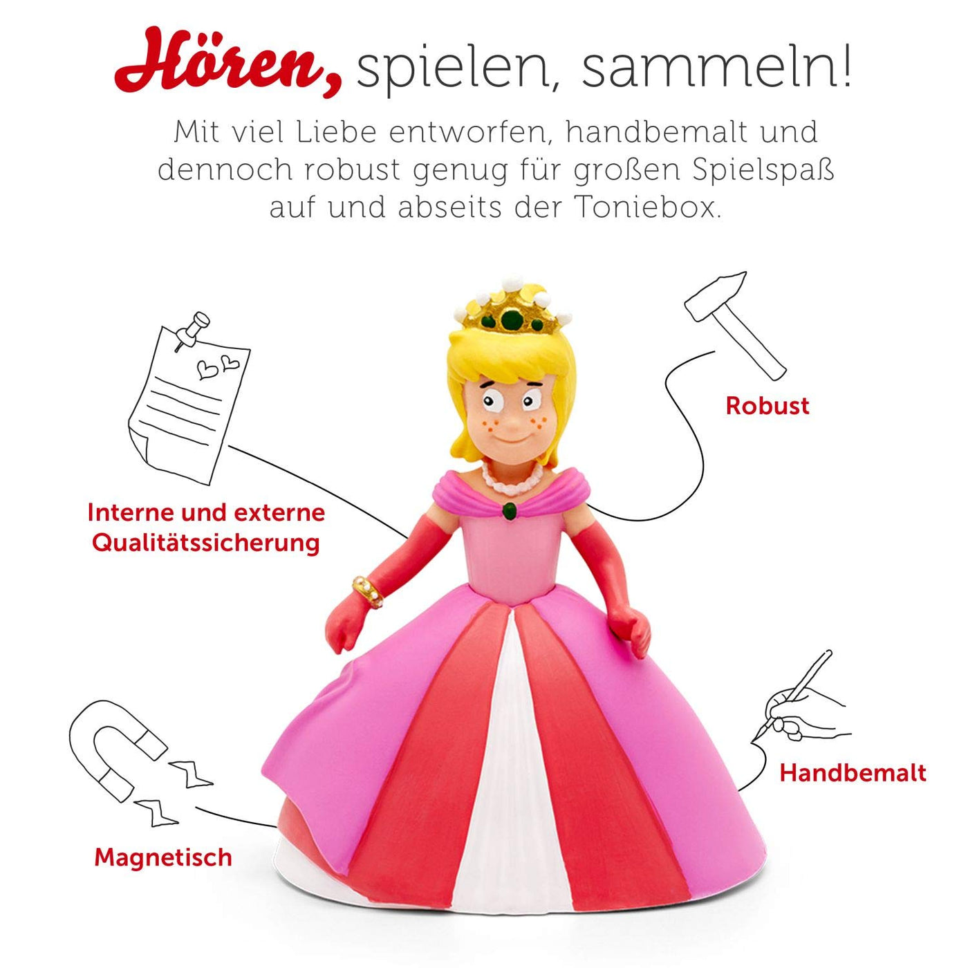 tonies Hörfiguren für Toniebox, Bibi Blocksberg – Die Prinzessinnen von Thunderstorm, Hörspiel für Kinder ab 4 Jahren, Spielzeit ca. 42 Minuten