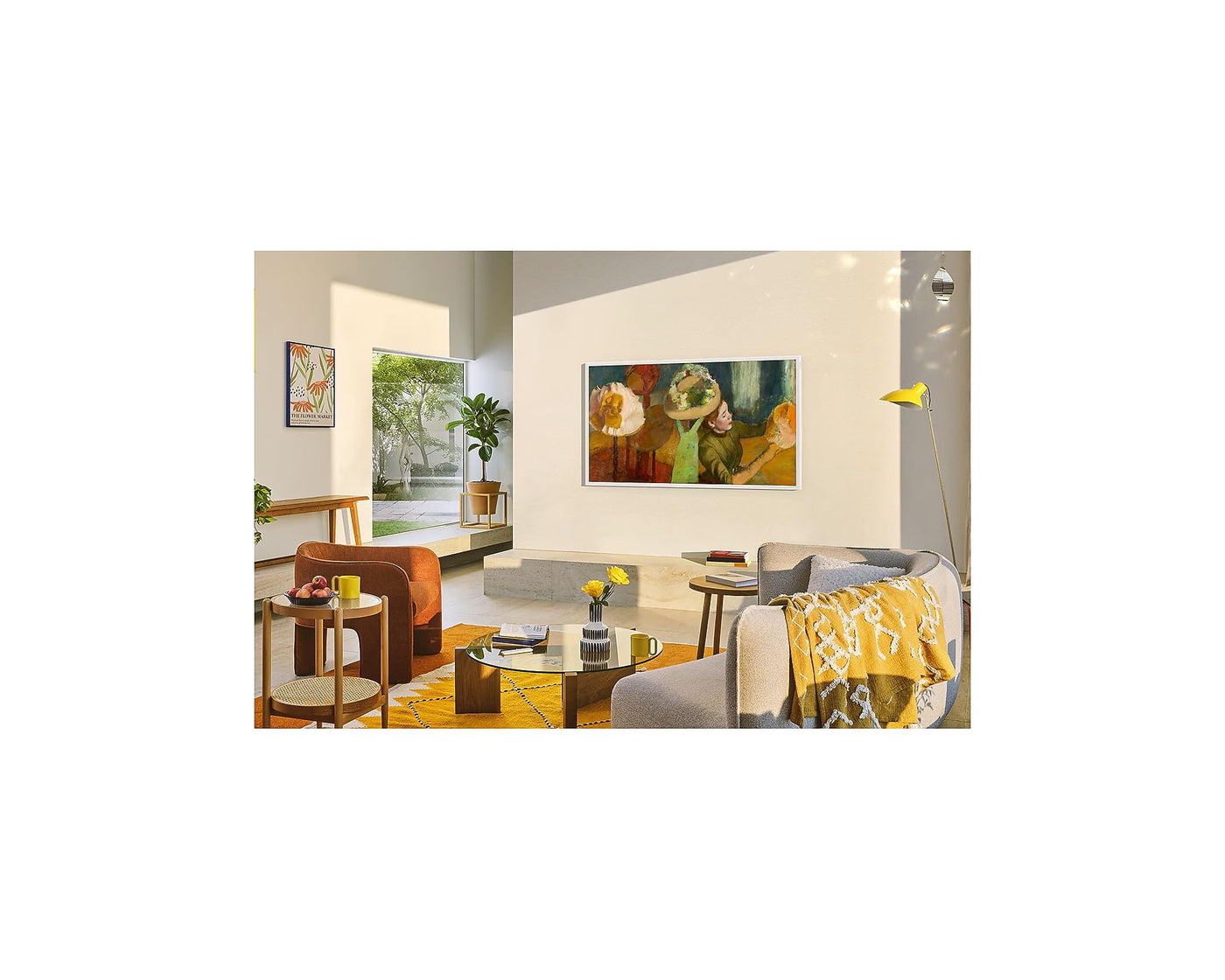 Samsung The Frame LS03F 4K QLED 55 Zoll (138 cm) UHD Fernseher, Modern Frame Design, NQ4 AI Gen2 Prozessor, Art Mode, Artful Picture Quality, One Connect Kabel, Samsung Vision AI Smart TV