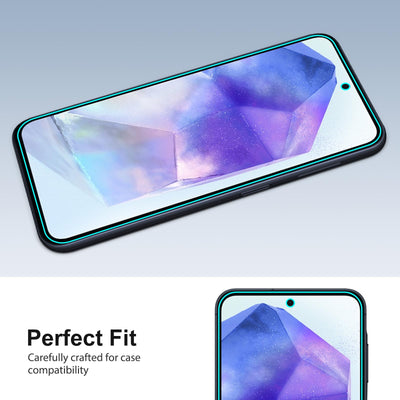 SPARIN 3 Stück Panzer Schutz Glas für Samsung Galaxy A35/A55 5G, HD Displayschutz, 9H Härte Schutzfolie, Frei von Kratzern, Ultrabeständig Folie
