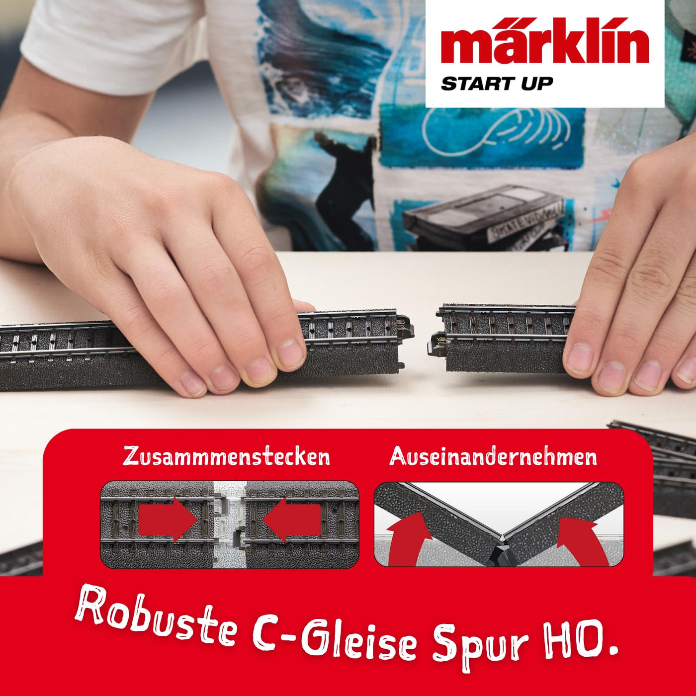 Märklin Start up 29124 - Startpackung Weihnachten mit Dampflok, Personenwagen und Güterwagen in weihnachtlicher Gestaltung, Spur H0, ab 6 Jahren - ideal für den Einstieg in die Modellbahnwelt