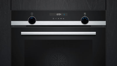 Siemens HB517GBS3, iQ500, Einbau-Backofen 60 x 60 cm, Hydrolytische Reinigungshilfe, lightControl für intuitive Bedienung, 3D Heißluft, cookControl10 Automatikprogramme, Schnellaufheizung, softMove