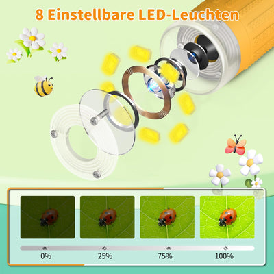Mikroskop für Kinder, Digitales Mikroskop mit 3,0" IPS Bildschirm Lupe 1000x Microscope, HandyMikroskop LED Lights -Anschluss an PC, USB Taschenmikroskop, Geschenke für Jungen Mädchen 3-12 Jahr