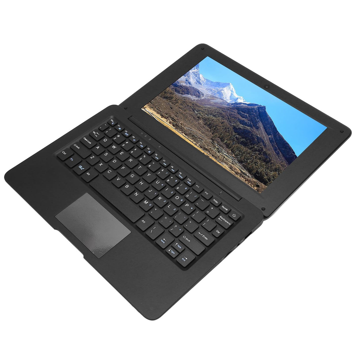 Vikye Laptop-Computer, 10,1'' LCD, 3 GB RAM, 64 GB ROM Notebook, 2,4 GHz Dual-Core-CPU, Business-Laptop für Win 10, 2500 MAh, für Büro, Reisen, Zuhause (EU-Stecker 3G+64G)
