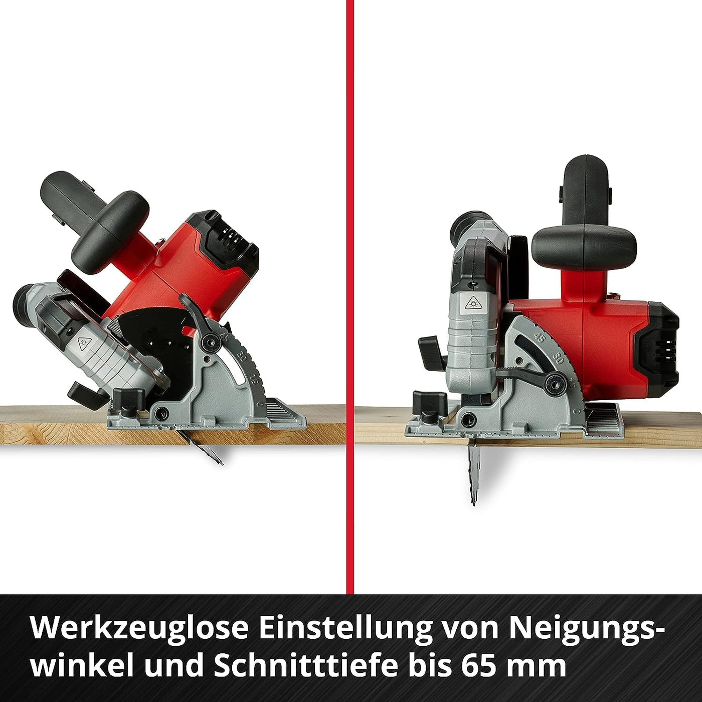 Einhell Professional Akku-Handkreissäge TP-CS 18/190 Li BL-Solo Power X-Change (18 V, Ø190 mm Sägeblatt, Brushless, 65 mm Schnitttiefe, werkzeuglose Einstellung, ohne Akku)