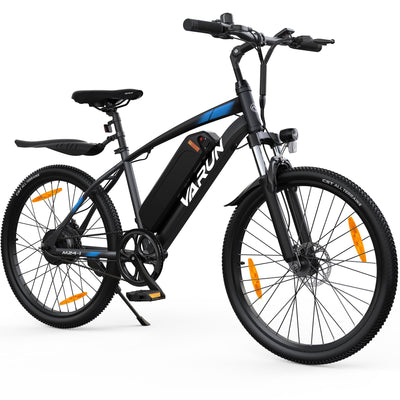 VARUN E Bike 24 Zoll, E-Mountainbike Herren Damen mit 250W Motor, 36V 7.8Ah Herausnehmbare Li-Ion Batterie, Aluminiumlegierung Elektrofahrrad, geeignet für Outdoor Kurztrips