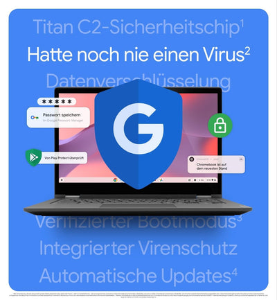 HP Chromebook x360, 14" Touchscreen, Intel Celeron N4120, 4 GB DDR4 RAM, 64 GB eMMC, Intel UHD Graphics 600, ChromeOS, QWERTZ, Ceramic White