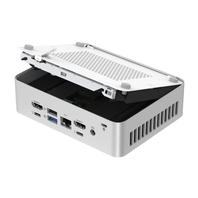 ASUS NUC 15 Pro Plus Kit RNUC15CRSU500002 (Intel Core Ultra 5 225H Prozessor, Intel Arc Grafik, WiFi 7, Bluetooth 5.4, ohne Betriebssystem, mit EU-Netzteil, weiß)