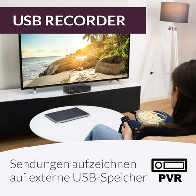 XORO HRS 8660 - Digitaler Satellitenreceiver, Astra 19.2 Senderliste vorprogrammiert, PVR-Ready, Timeshift, USB Mediaplayer, LED-Display, einfache Installation