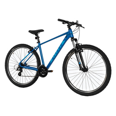 ATTABO Alpe 1.0 Herren Mountainbike 17″ Aluminiumrahmen – SR Suntour XCE 28 Federgabel 100 mm, Shimano 21‑Gang, V‑Brake, ergonomischer Lenker, Verstellbarer Sattel, Blau, 29