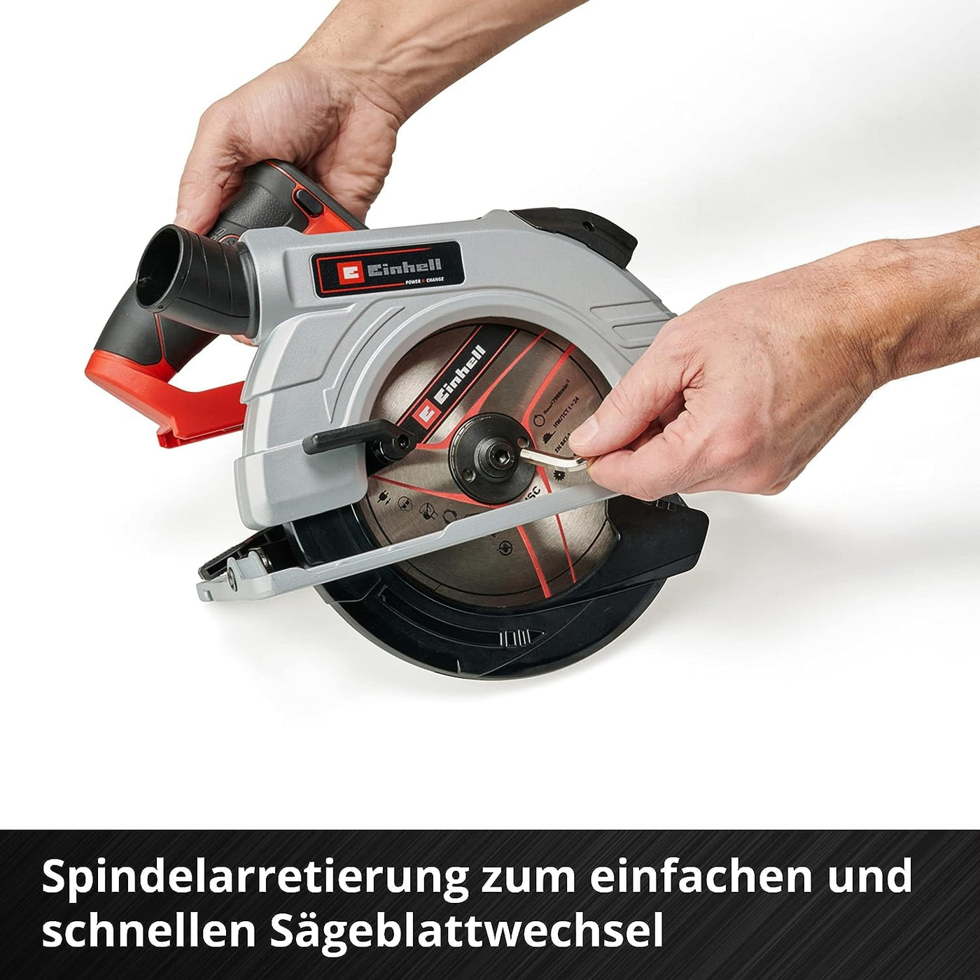 Einhell Professional Akku-Handkreissäge TP-CS 18/190 Li BL-Solo Power X-Change (18 V, Ø190 mm Sägeblatt, Brushless, 65 mm Schnitttiefe, werkzeuglose Einstellung, ohne Akku)