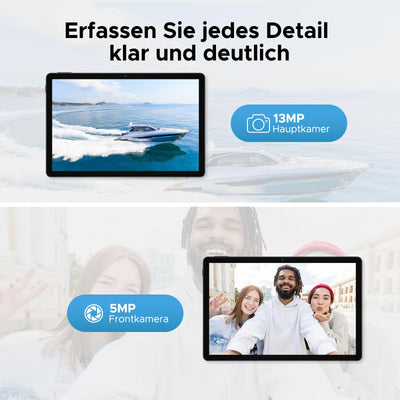 DOOGEE U11 2025 Neueste Android 15 Tablet 11 Zoll 16GB+128GB (2TB TF) Widevine L1 Gaming Tablets, 8580mAh, Octa-Core, 2.4G+5G WiFi, 13MP+5MP, Tablet mit Tastatur, Maus, Stift, Hülle und Schutzfolie