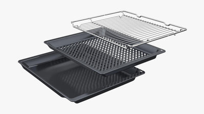 Siemens HB579GBR3, iQ500, Einbau-Backofen 60 x 60 cm, Air Fry, activeClean Pyrolyse Selbstreinung, TFT-Display, 3D Heißluft, Schnellaufheizung, cookControl40 Automatikprogramme, softMove, Edelstahl