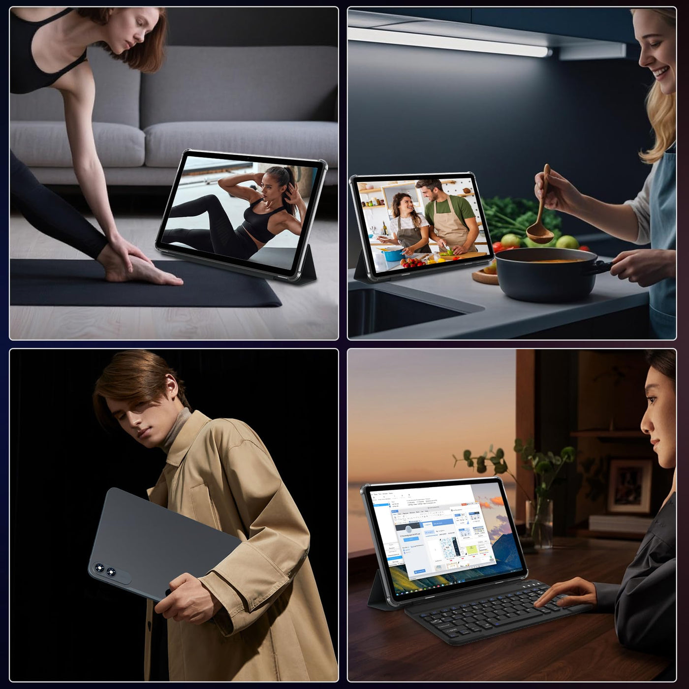TABWEE T60 Pro Tablet 13,4 Zoll Android 15, 120Hz Display, 24GB RAM + 256GB ROM (2TB TF), 10000mAh Akku, Octa-Core Gaming Tablet, Widevine L1, 5G WiFi, 18W Schnellladung, inkl. Tastatur und Stift.