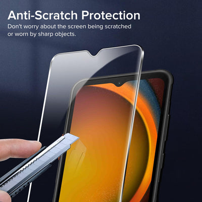 ivoler 3 Stück Schutzglas Schutzfolie für Samsung Galaxy Xcover 7 / Samsung Galaxy Xcover 6 Pro, 9H Härte Schutz Glas, HD Klar Displayschutzfolie, Anti-Kratz Folie, Anti-Bläschen