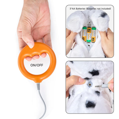 OR OR TU Hund Spielzeug Plüschwelpe Elektronische Haustiere mit Ferngesteuerter, der Läuft und Bellt, Realistisches Interaktives Spielzeug für Kinder Mädchen Junge Geschenk