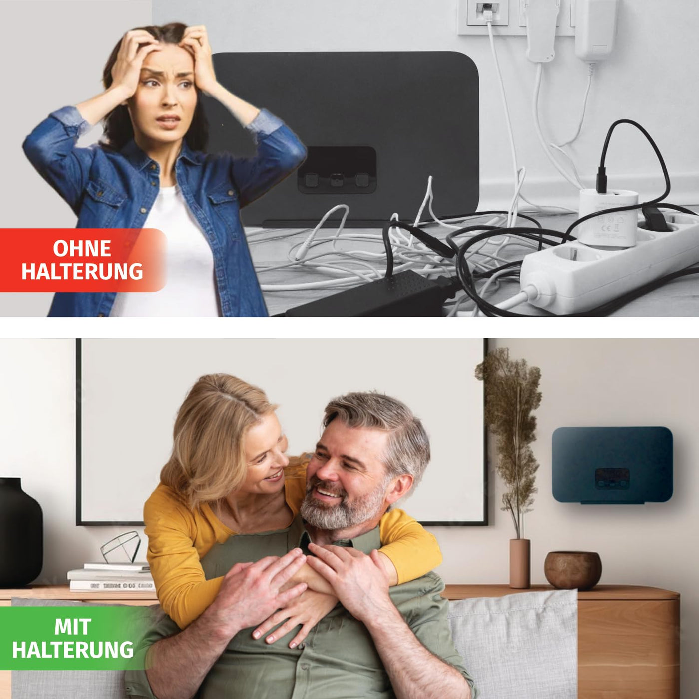 interpick Telekom Router Speedport Smart 4 Wandhalterung inkl. Kabelmanagement