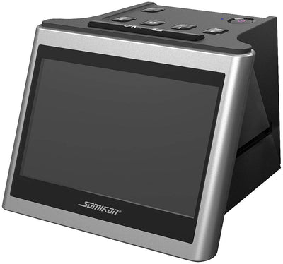 Somikon Diascan: Stand-Alone-Dia- & Negativscanner, 5"/12,5 cm IPS-Display, 22 MP, HDMI (Negative digitalisieren, Diascanner mit Displays, Betrachter)