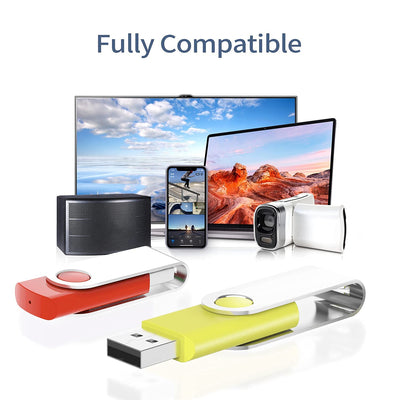 KOOTION USB Sticks 64GB USB 2.0 5 Stück Set Speicherstick USB 64G 5er Pack USB-Flash-Laufwerk Bunt Memory Sticks Metall Datenspeicher Stick Silikon 5 STK Mehrfarbig: Schwarz, Weiß, Rot, Gelb, Lila