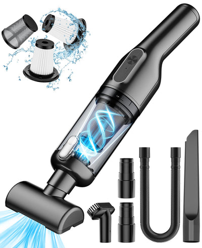 Vankarr Handstaubsauger Akku 16000Pa Handstaubsauger Kabellos Autostaubsauger Stark Mini Staubsauger Tragbarer Handsauger USB Auto Staubsauger Ohne Kabel