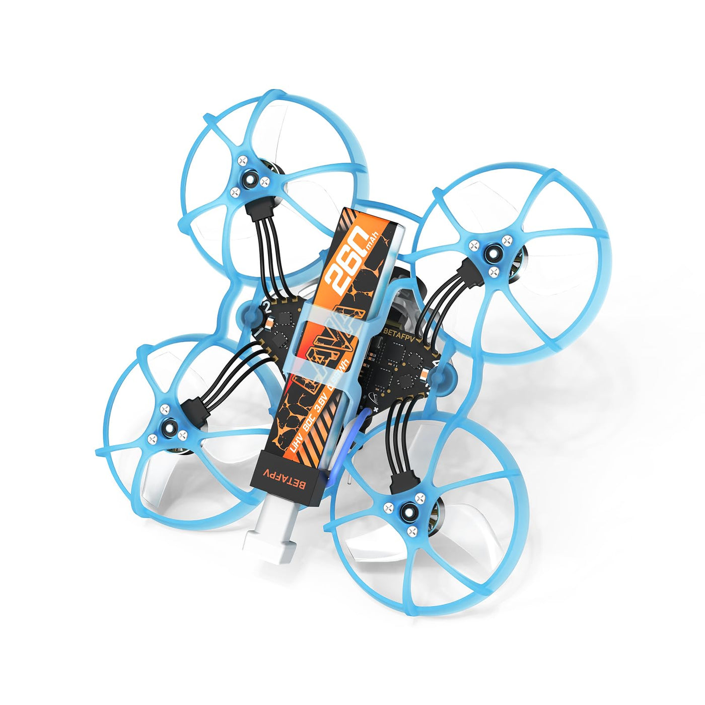 BETAFPV 5Stück Lava 1S 260mAh Lipo-Akku 3,8V 80C LiHV-Akku mit BT2.0-Anschluss, kompatibel mit 1S FPV Tiny Whoop Drohne Quadcopter wie Air65, Meteor65, Meteor65 Pro 1S Brushless Drohne