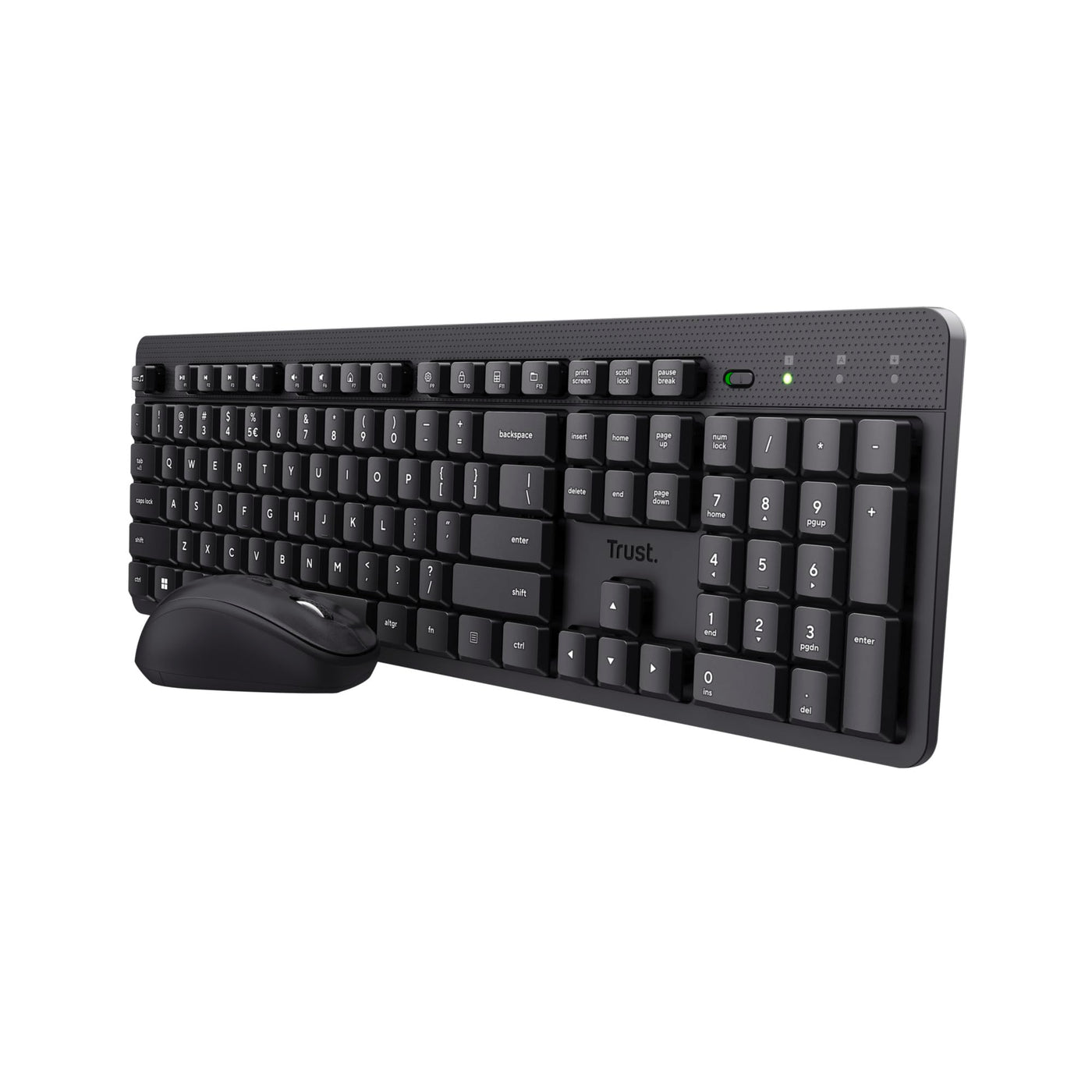 Trust ODY II Niederländisches QWERTY-Layout Tastatur und Maus Set Kabellos
