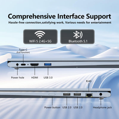 2 in 1 Laptop, 15,6 Zoll Laptop 16 GB RAM 512 GB SSD, Win 11 Pro Notebook Ryzen 3 3200U CPU, Touch-Screen 1920x1080, RJ45, Type-C, Mini-HDMI, Radeon Graphics GPU, Dünnes und Leichtes PC Computer
