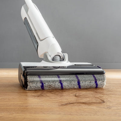 Rowenta X-Clean 4 kabelloser Nass-und Trockenstaubsauger, Selbstreinigungsfunktion, Nass Trockensauger 50min Laufzeit, automatische Schmutzerkennung, Nasssauger mit smartem LED Display, grau GZ5036WO